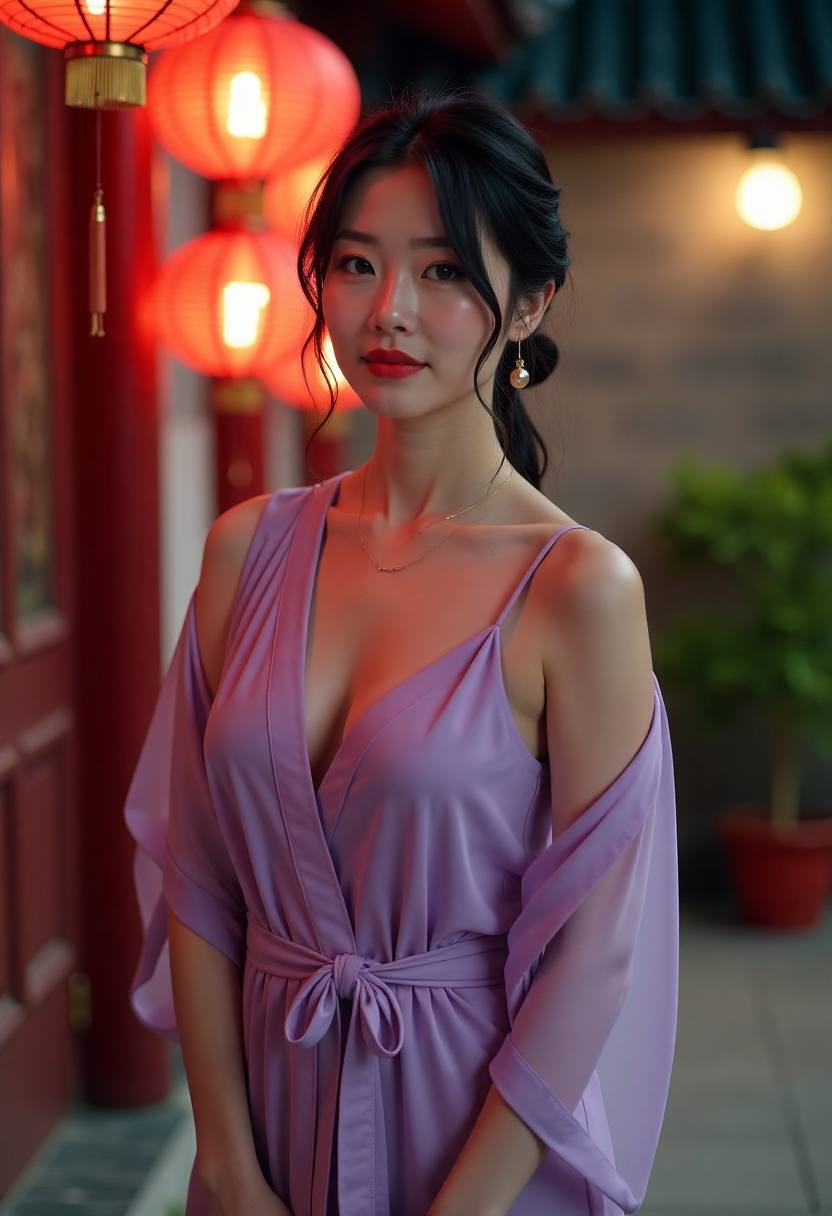 夜色中的露天电影幕布